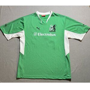 Garcia Sports Club Electrolux #22 Puma Soccer Jersey Mens‎ M Green Short Sleeve
